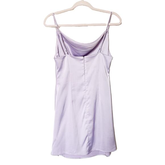 UO Mallory Cowl Neck Slip Dress Lilac Medium - Picture 6 of 9